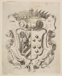 Armas de los Medici con Della Rovere, 1637