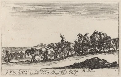 Tren de equipajes, c. 1641
