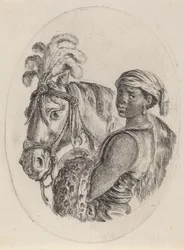 Mozo negro con un caballo árabe, 1649-1650