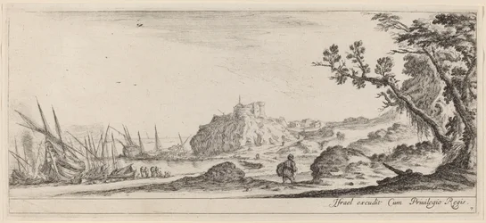 Barcos en la orilla del mar