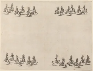 Caballeros luchando con espadas