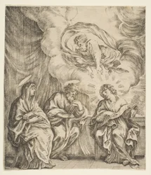 El Niño Jesús explicando las Escrituras a su madre y a San José, ca. 1627