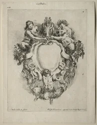 Colección de varios caprichos y nuevos diseños de cartuchos y adornos: No 11