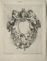 Colección de varios caprichos y nuevos diseños de cartuchos y adornos: No 11