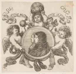 Cosimo de Medici, Príncipe de Toscana, y su esposa, Marguerite Louise d