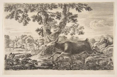 Caza de ciervos, de Cazas de animales, ca. 1654
