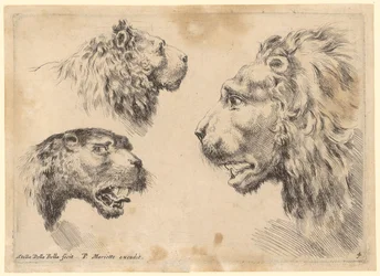 Tres cabezas de león