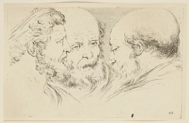 Estudios de cabezas (Colección de diversas piezas para el arte del retrato, 24)