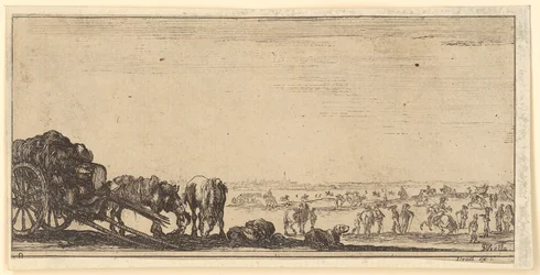 Carro tirado por dos caballos