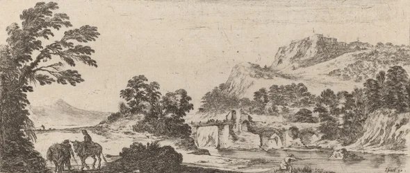Paisaje con puente
