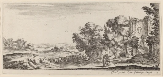 Paisaje con ruinas