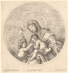 María con el Niño y Juan el Bautista
