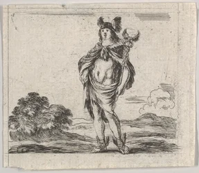 Mercurio, del Juego de la Mitología Jeu de la Mythologie, 1644