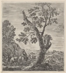 Campesina a Caballo con un Niño en sus Brazos, 1656