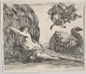 Perseo y Andrómeda, de Game of Mythology Jeu de la Mythologie, 1644
