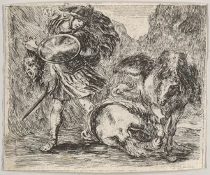 Perseo y Medusa, del Juego de la Mitología, 1644