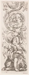 Placa, de la serie Ornamenti o grottesche