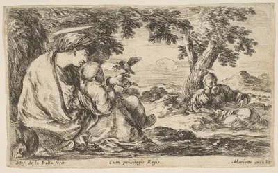 Descanso en la huida a Egipto, ca. 1641
