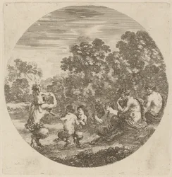 Sátiros y fauno