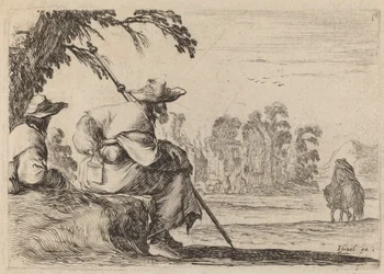 Peregrinos sentados, 1642