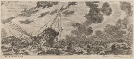 Barco en tempestad