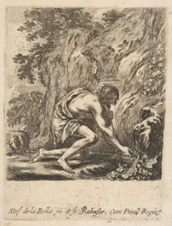 San Juan Bautista Sacando Agua de un Manantial, ca. 1649.