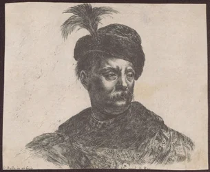 Estudio de un noble polaco en busto, de la serie «Principii del disegno»