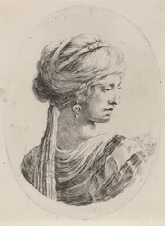 Sultana con un turbante velado, vista desde atrás, 1649-1650