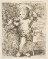 El Niño San Juan Bautista con su cordero, ca. 1649