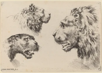 Tres cabezas de león