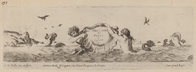 Página de Título para "Ornamenti di fregi e fogliani"