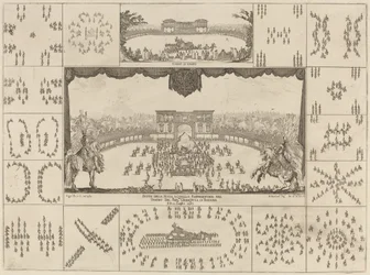 Torneo ejecutado en Florencia para el matrimonio del Gran Duque Fernando II, 1637