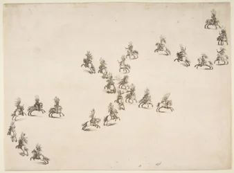 Veinticuatro caballeros forman una doble S, 1652