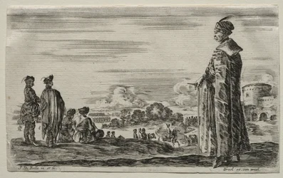 Varias figuras y paisajes: Un grupo de caballeros polacos, 1649