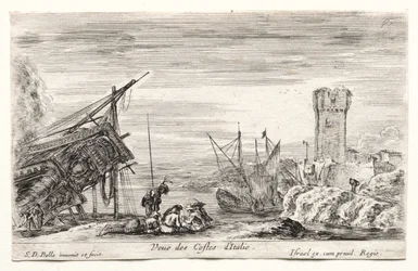 Vista de la costa italiana