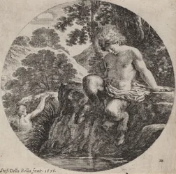 Joven sátiro en la orilla de un arroyo, 1656