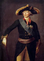 Retrato de Pablo I (1754-1801) Emperador de Rusia