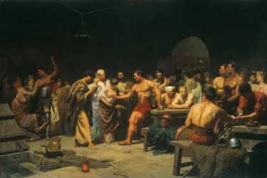 Los gladiadores antes de la lucha