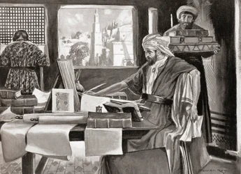 Isaac ben Judah Abravanel, de la Historia de las Naciones de Hutchinson, pub.1915