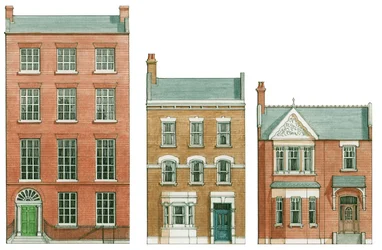 British House Styles, c.1750-1910 (tinta y acuarela)