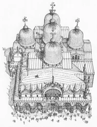 Basílica de San Marcos, Venecia, desde el aire