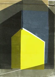 Oblique V, 2020, monocopia sobre papel