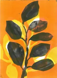 Jardín de verano, 2015 (monocopia sobre papel)