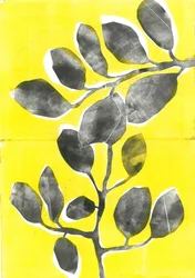 Jardín de verano IV, 2015 (monocopia sobre papel)