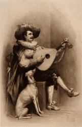 Músico y perro