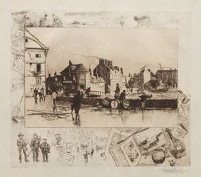 Una tormenta en Fécamp Normandía, 1886