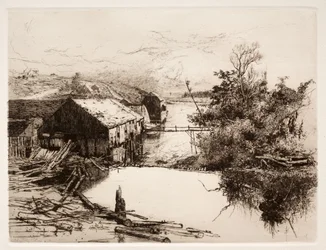 Molinos en Mispek, N.B., 1884