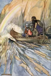 Llévanos rápidamente, Barco de Mananan, al Jardín de las Hespérides