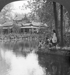 Palacio del Jardín Sur en el Fuerte, Mandalay, Birmania, 1908
