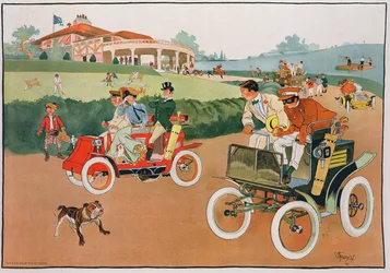 The Race from the Links, publicado por Max Williams, impreso por R.A. Welcke, Nueva York